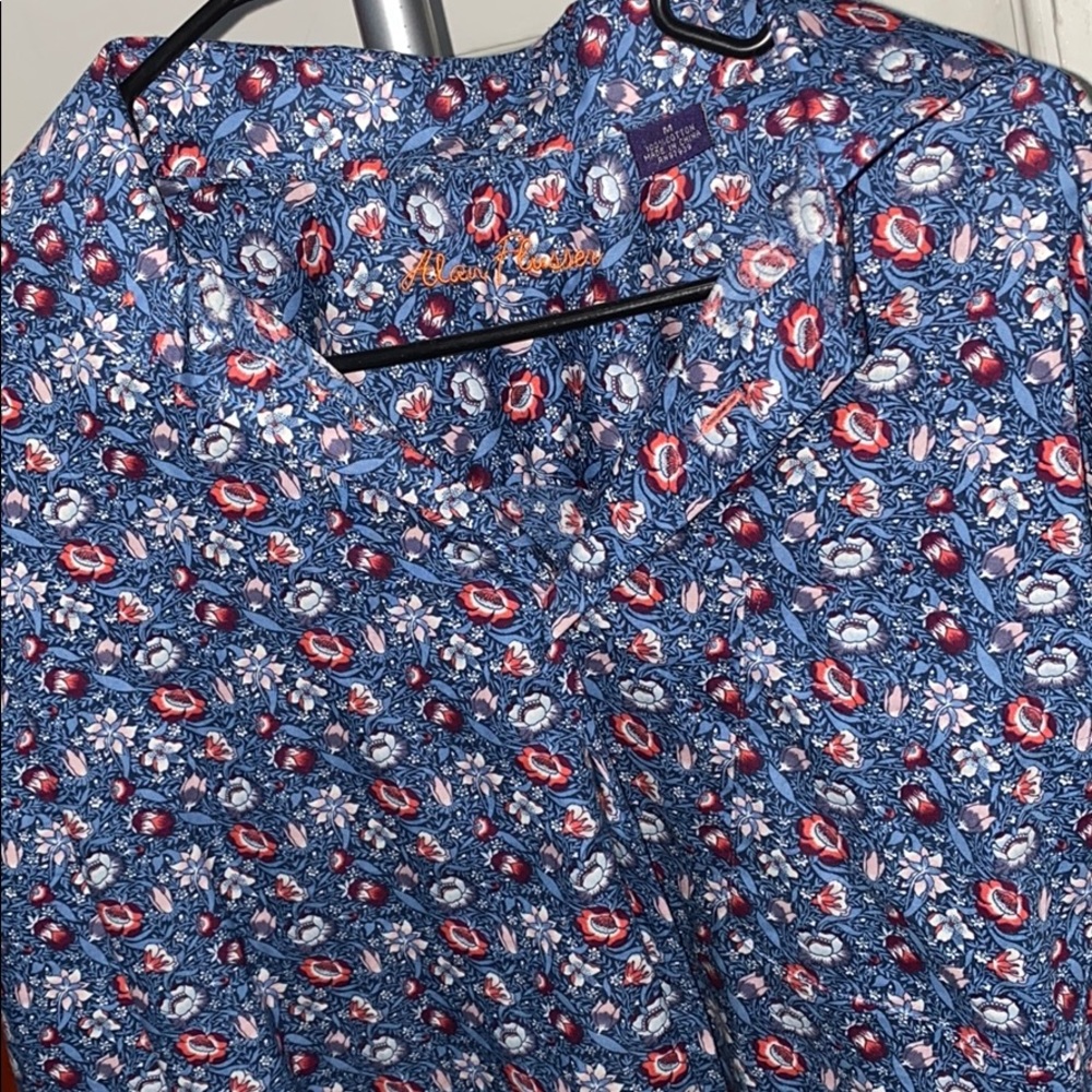 Floral print button down shirt
